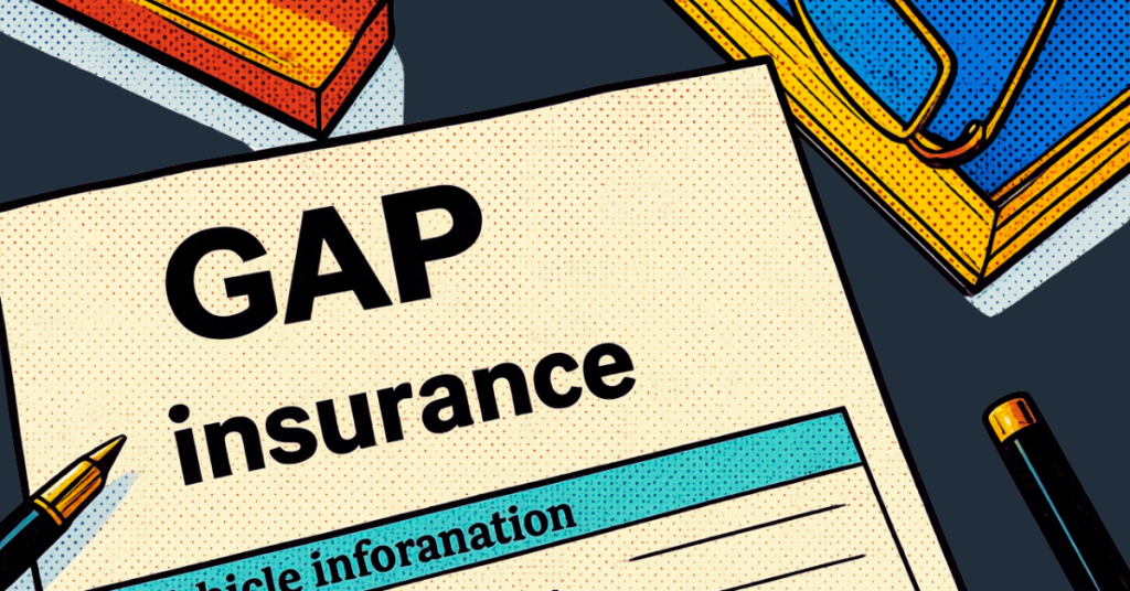 A picture of a letter that says GAP Insurance